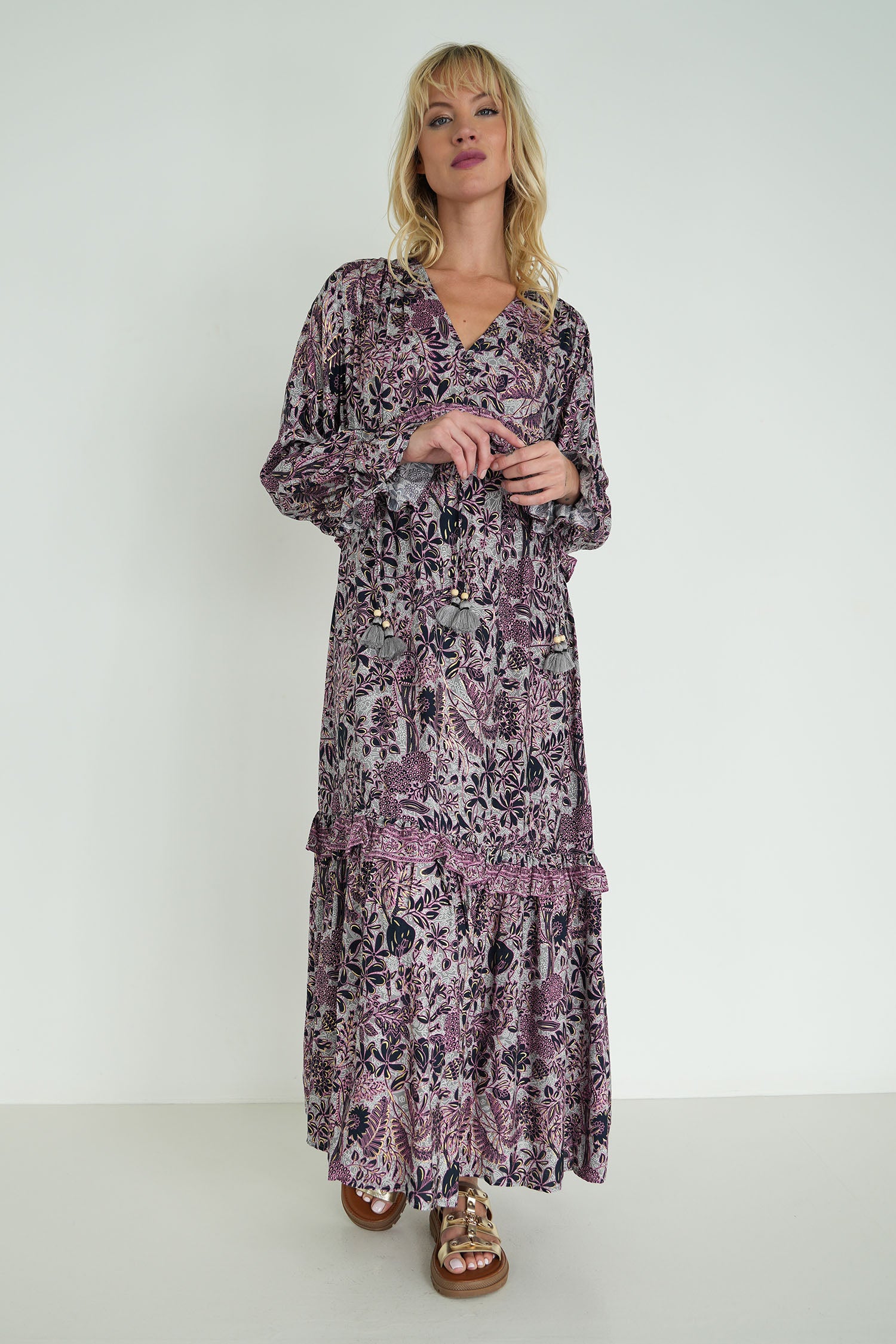 Pink and Black Andrea Dress