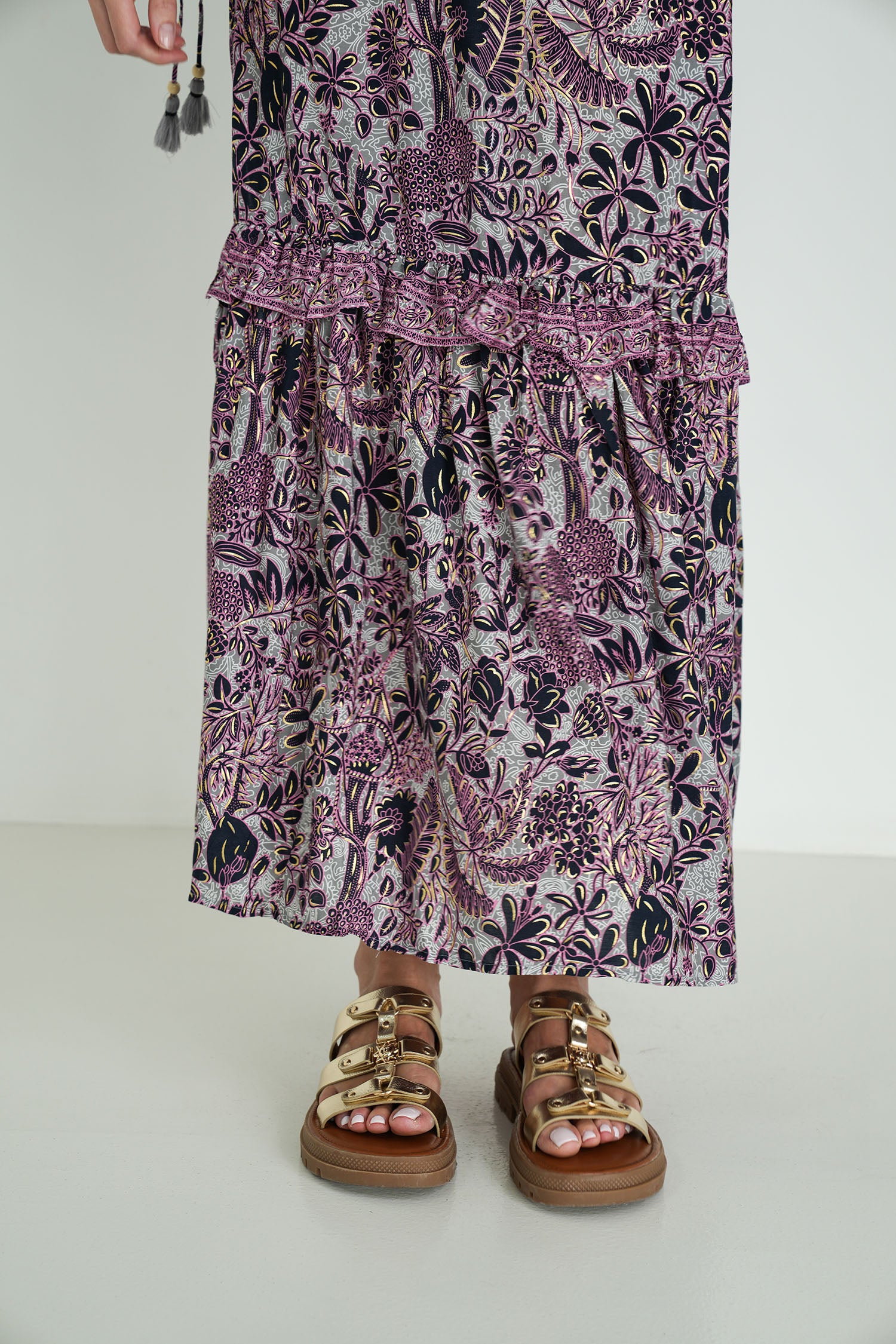 Pink and Black Andrea Dress