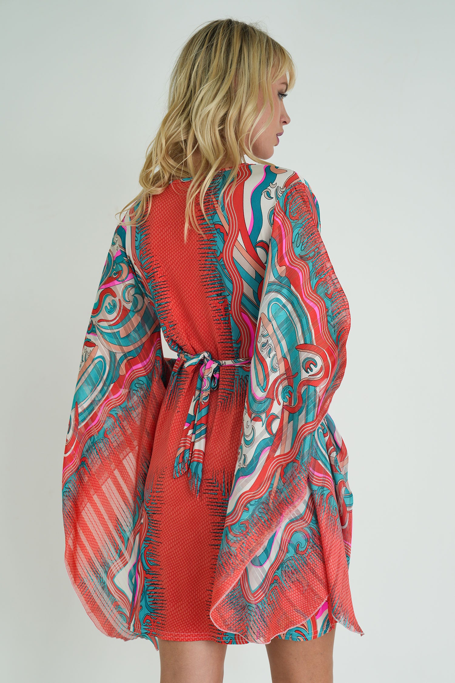 Coral Anastasia Butterfly Dress