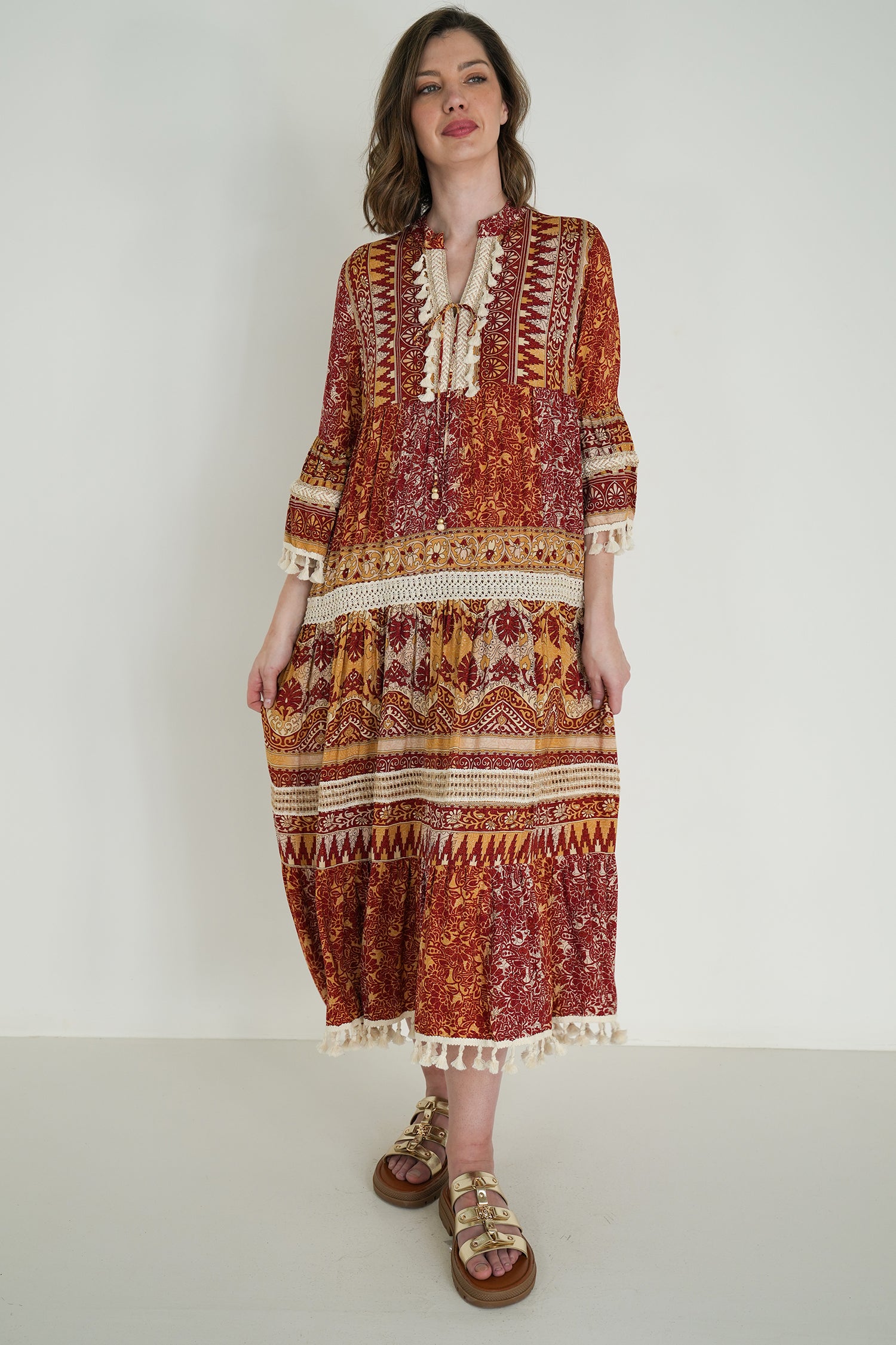 Burgundy Heather Dress