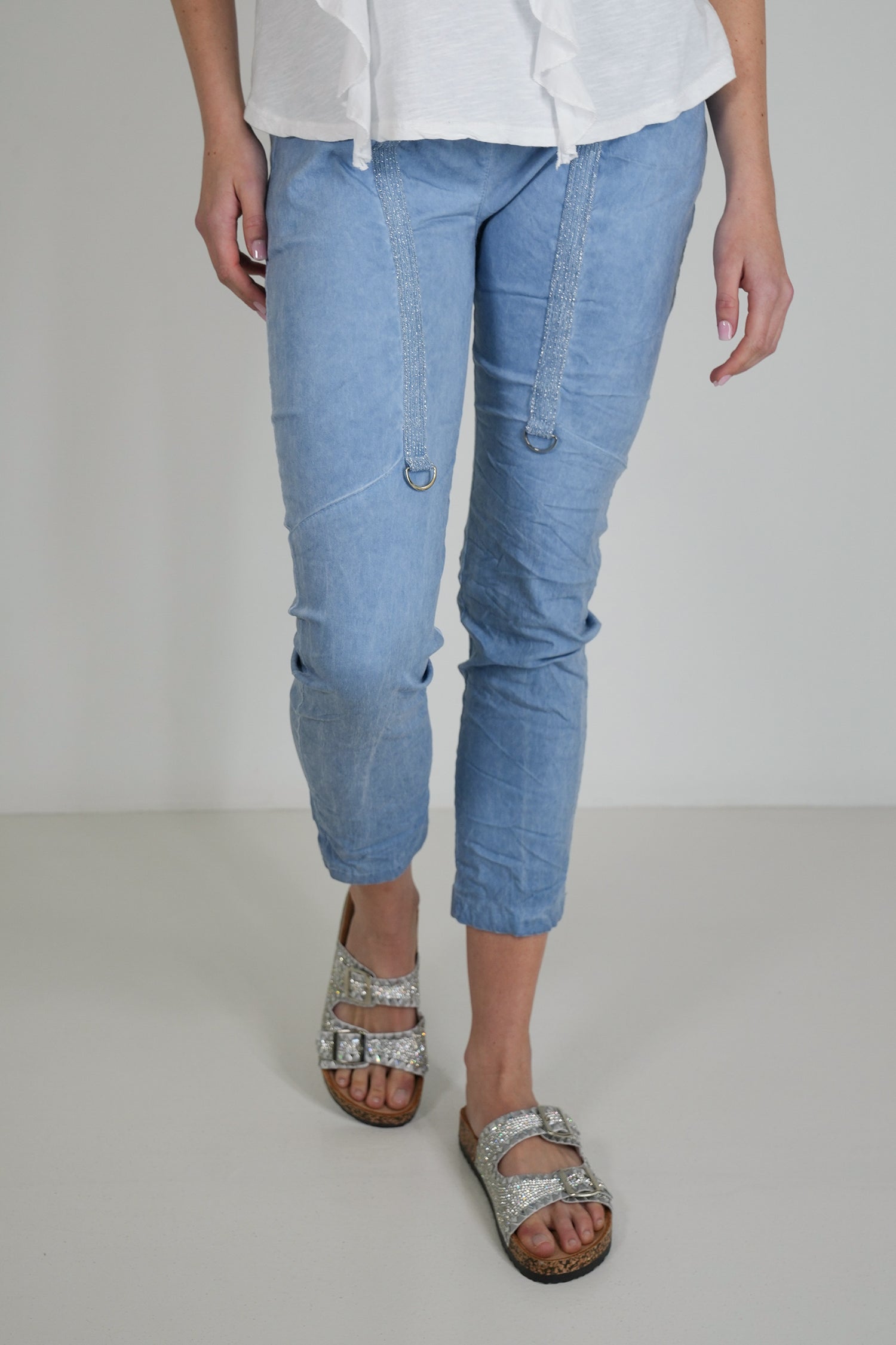 Blue Upstyled Jogger Pant