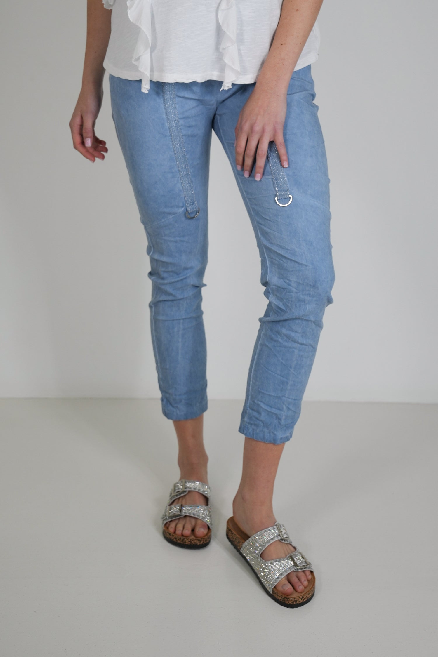 Blue Upstyled Jogger Pant