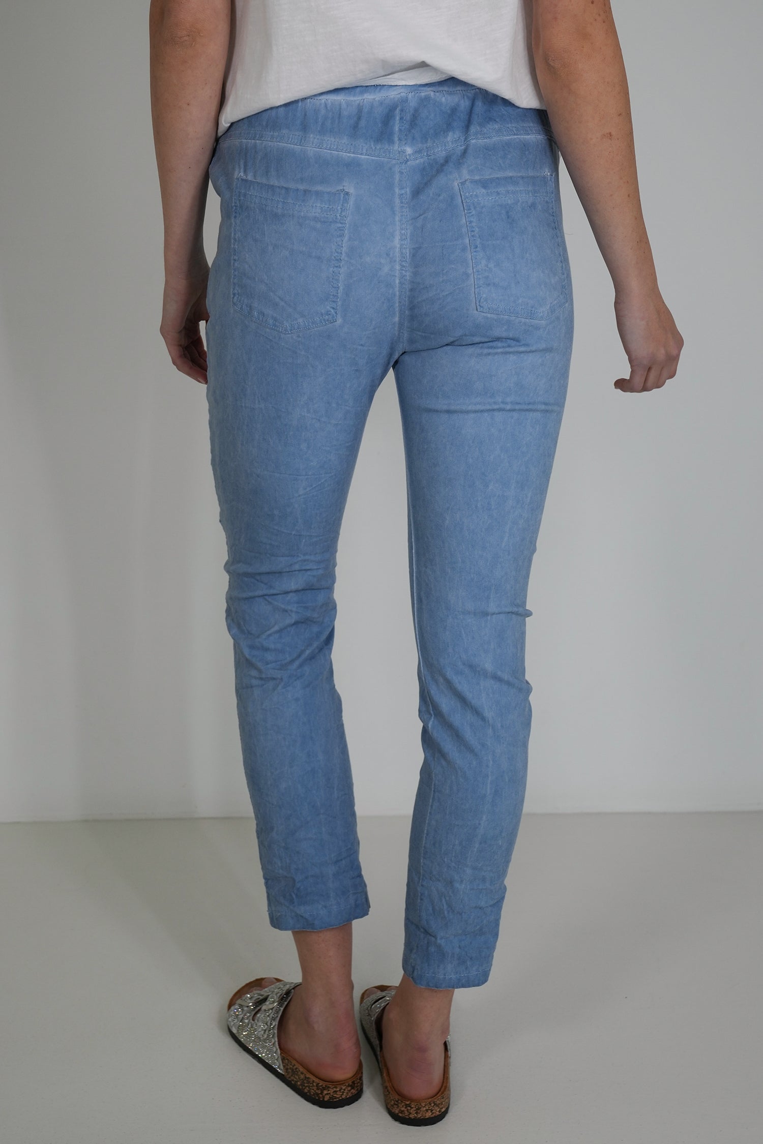Blue Upstyled Jogger Pant