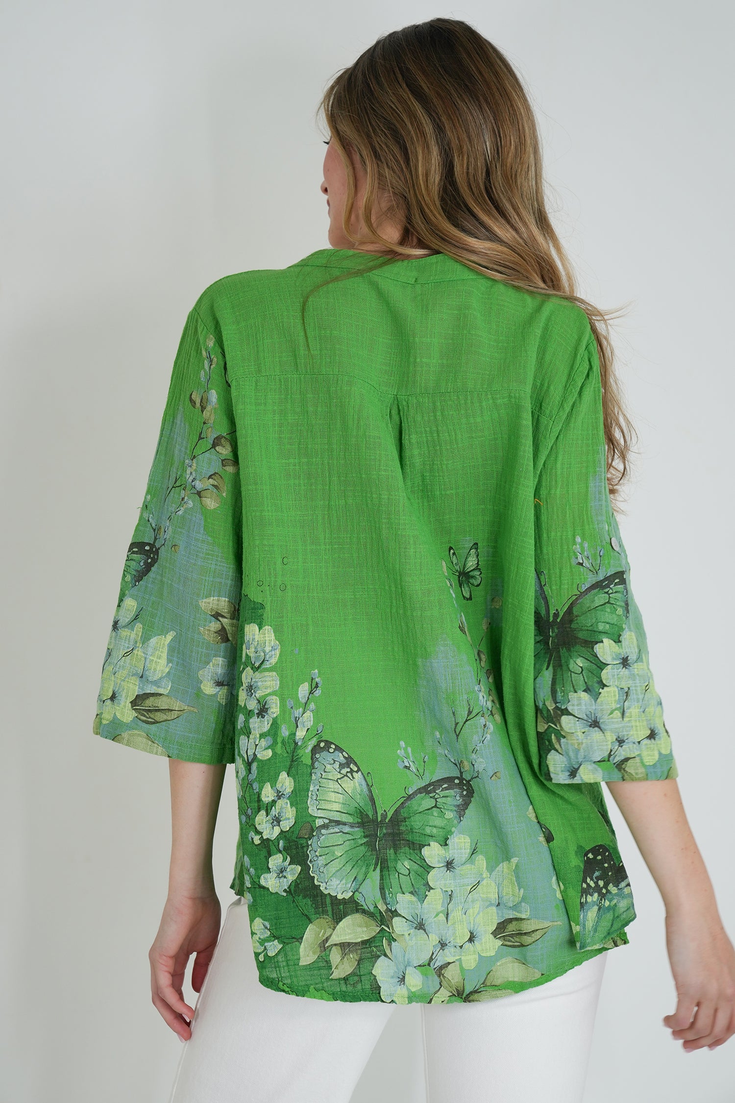 Green Butterfly Shirt