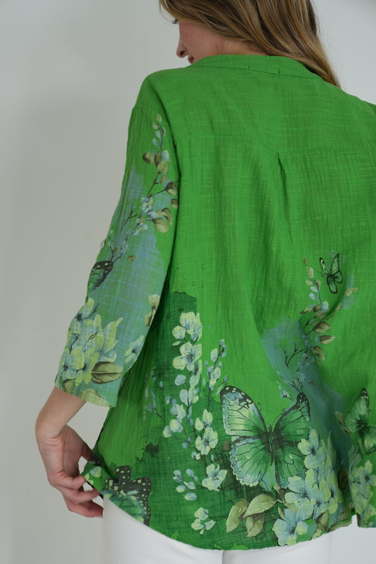 Green Butterfly Shirt