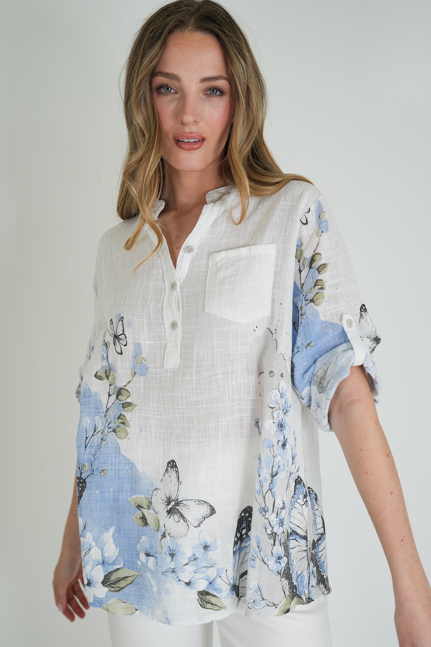 White Butterfly Shirt
