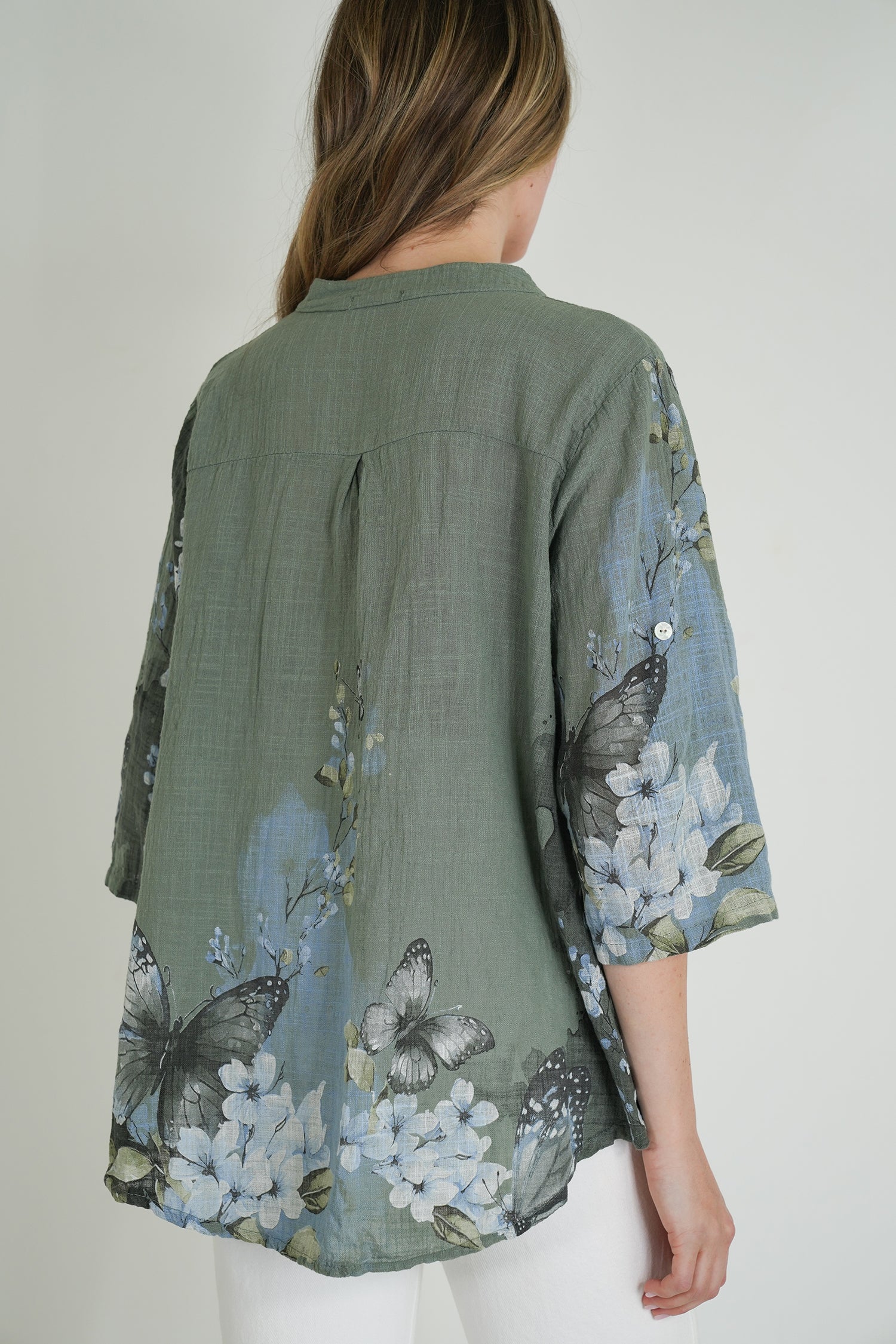 Olive Butterfly Shirt