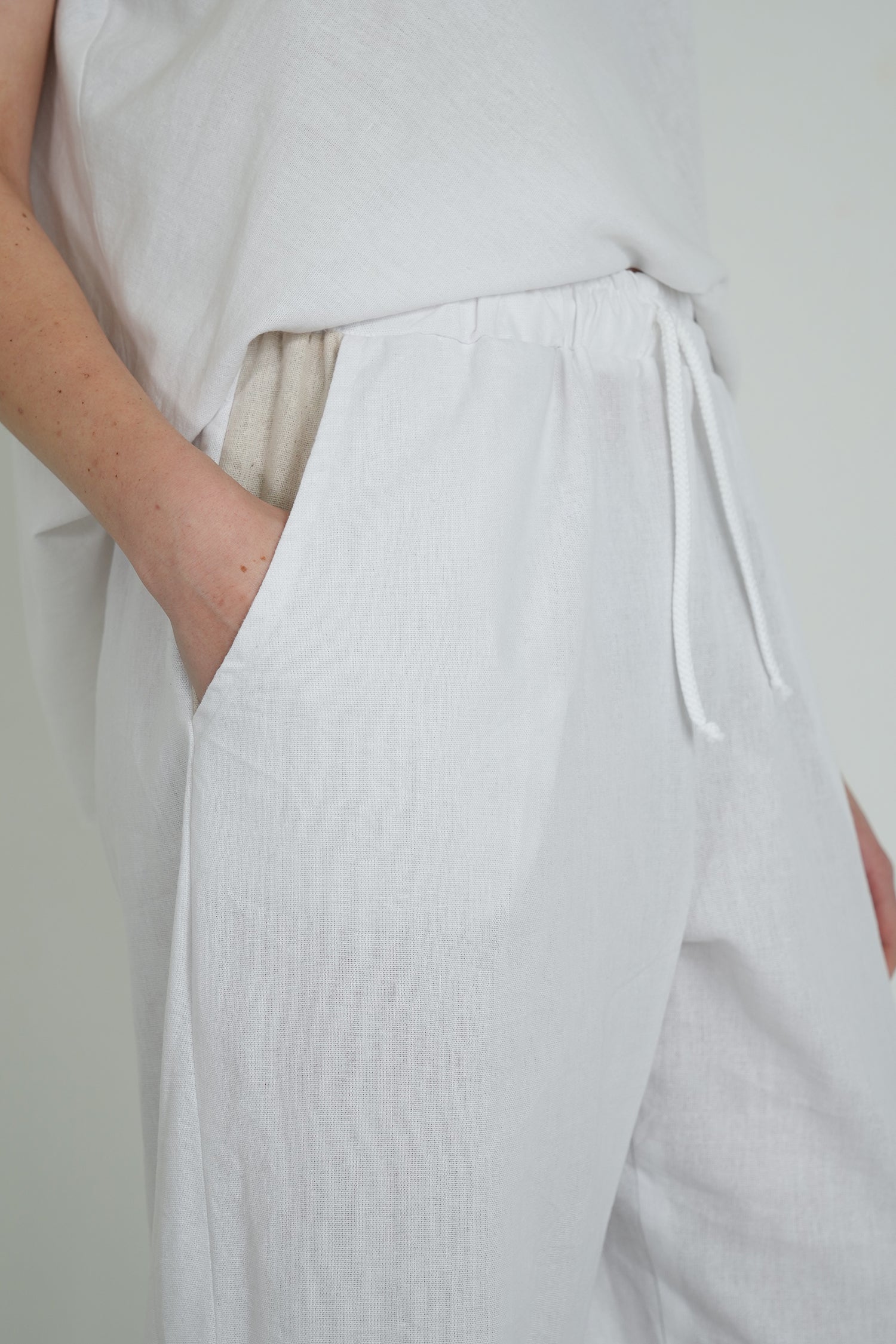 White Emily Pant