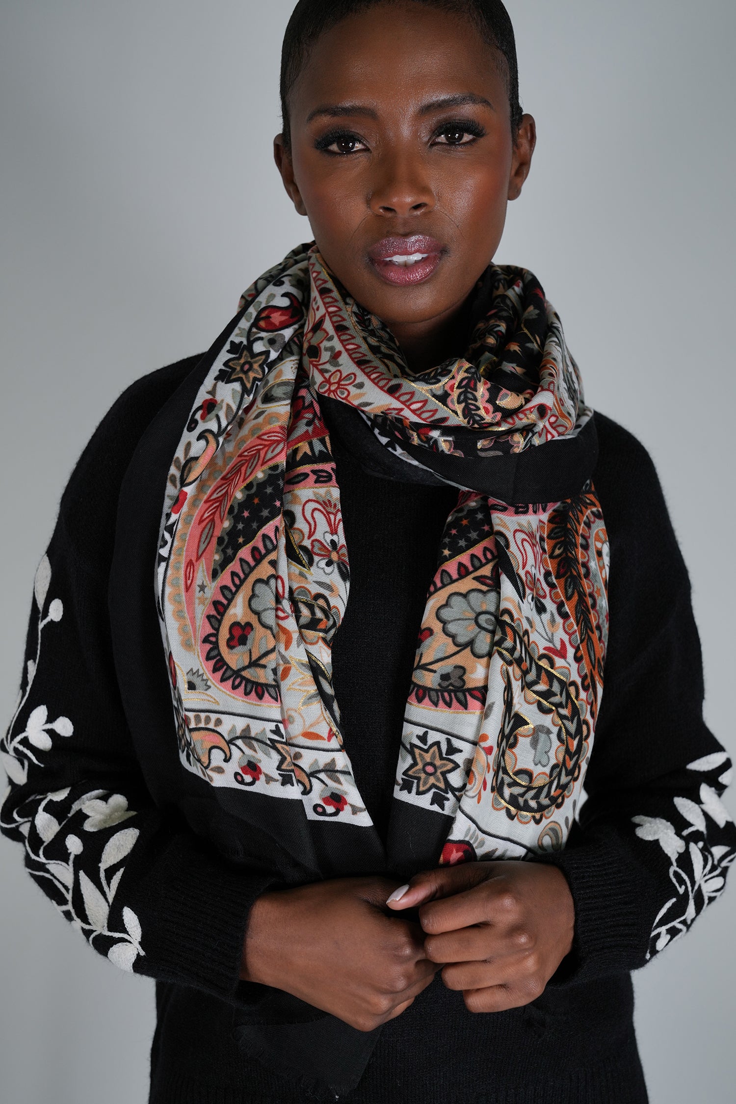 Black Stella Scarf