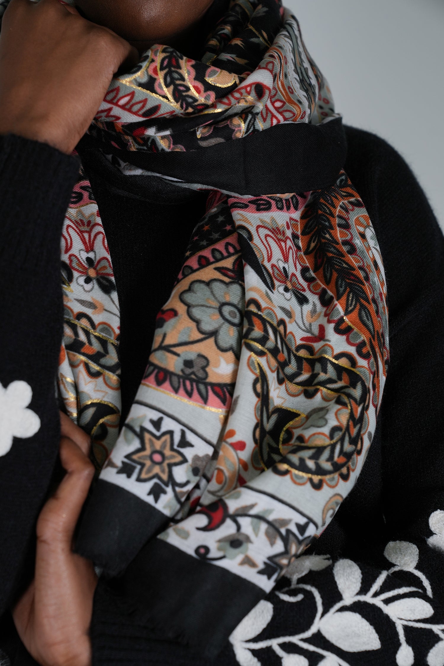 Black Stella Scarf