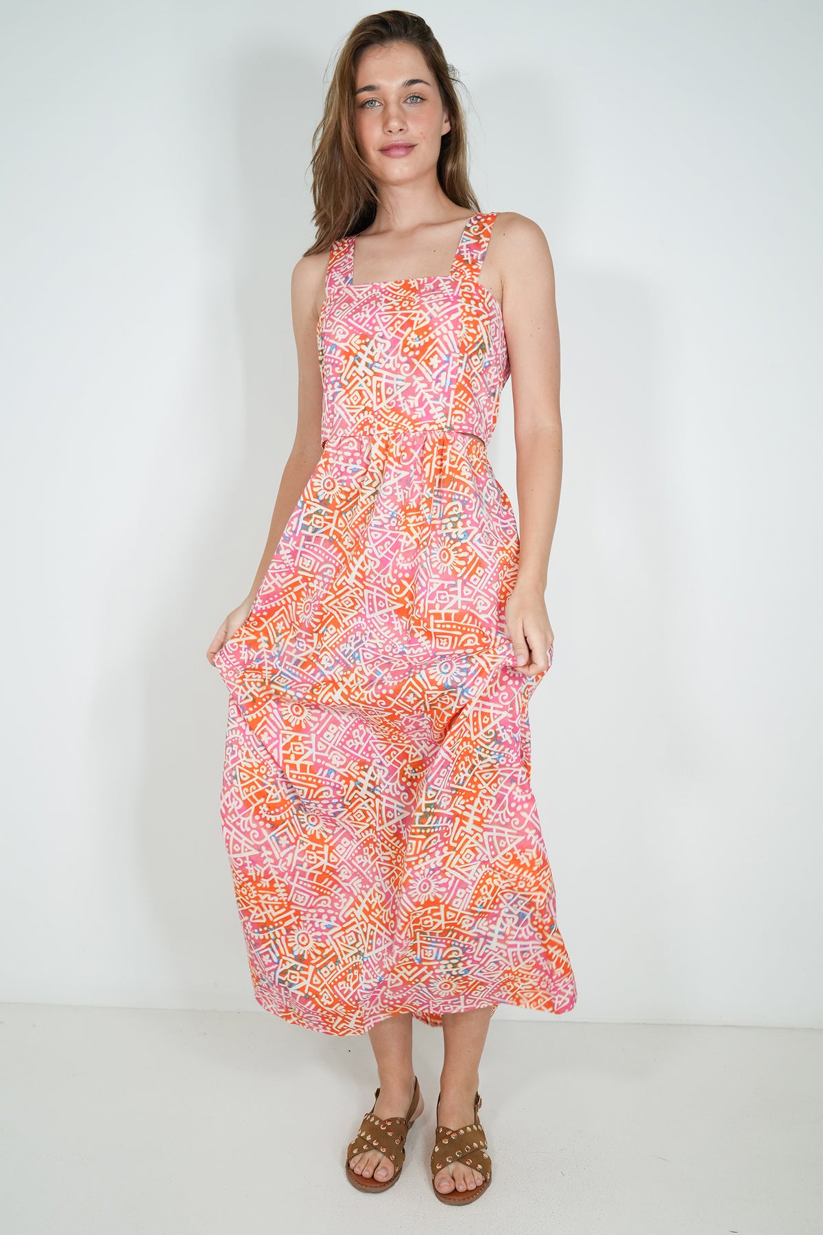 Pink and Orange Celia Dress