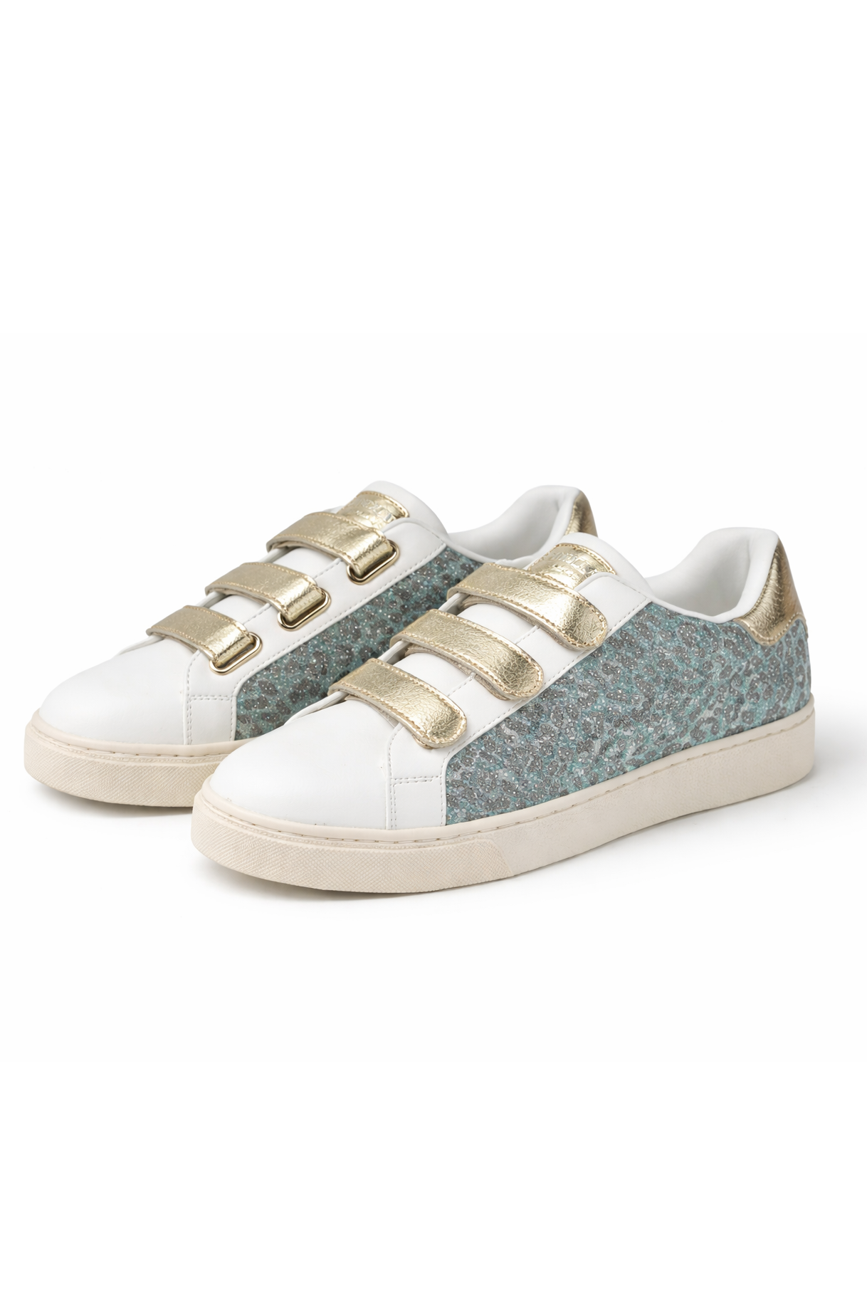 Turquoise Leopard Shimmer Sneaker