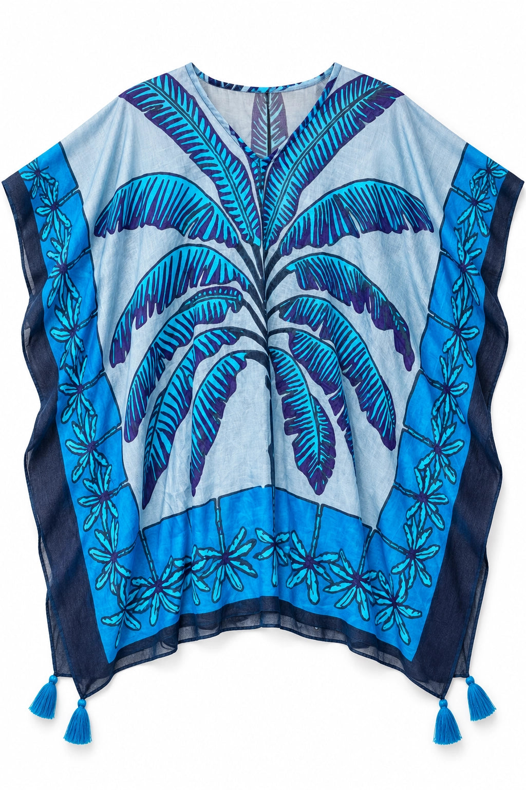 Blue Cotton Cover-Up