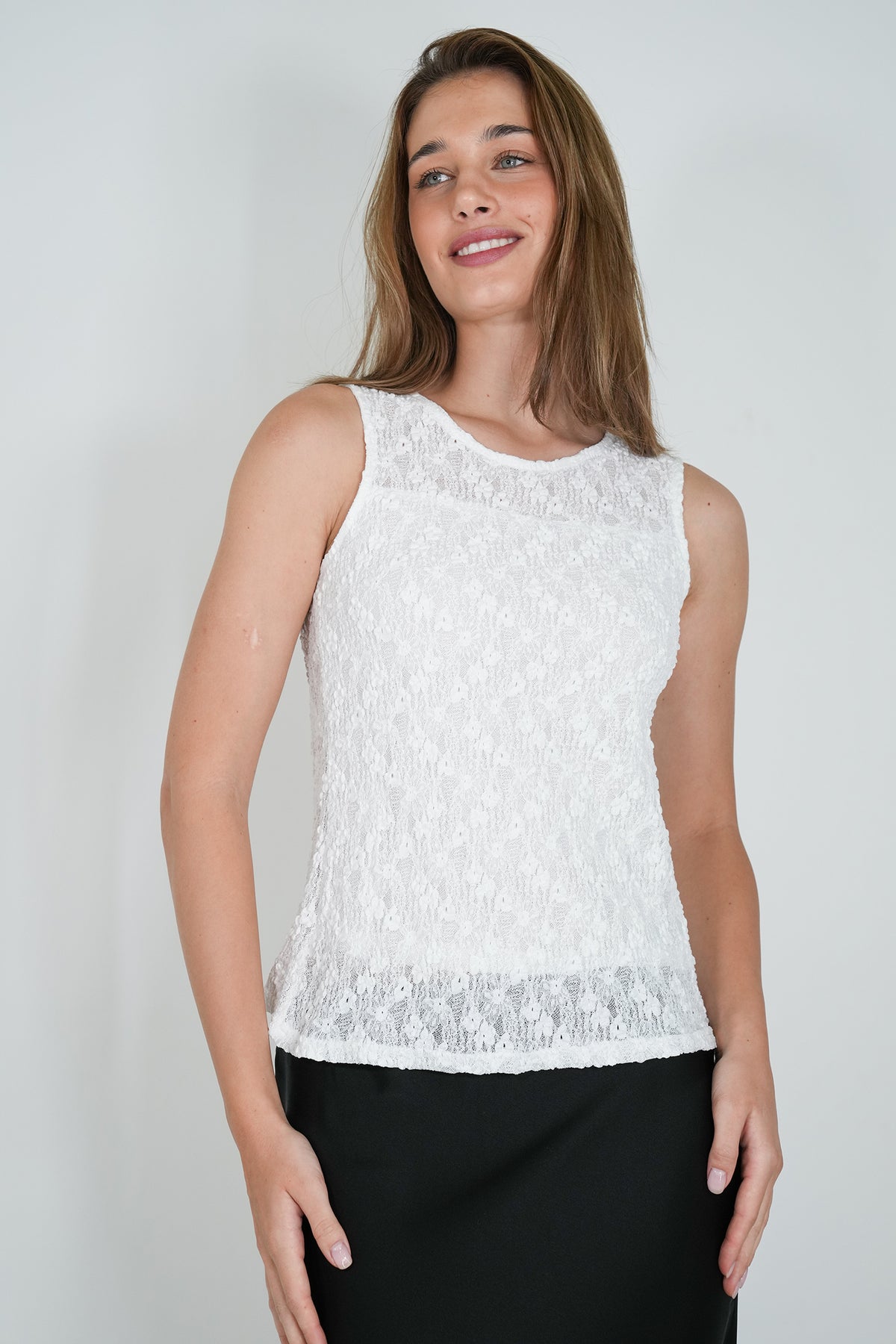 White Lace Andrea Top