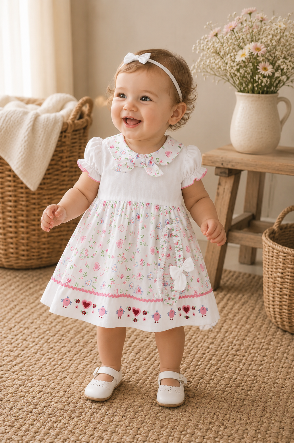 White Peggy Dress