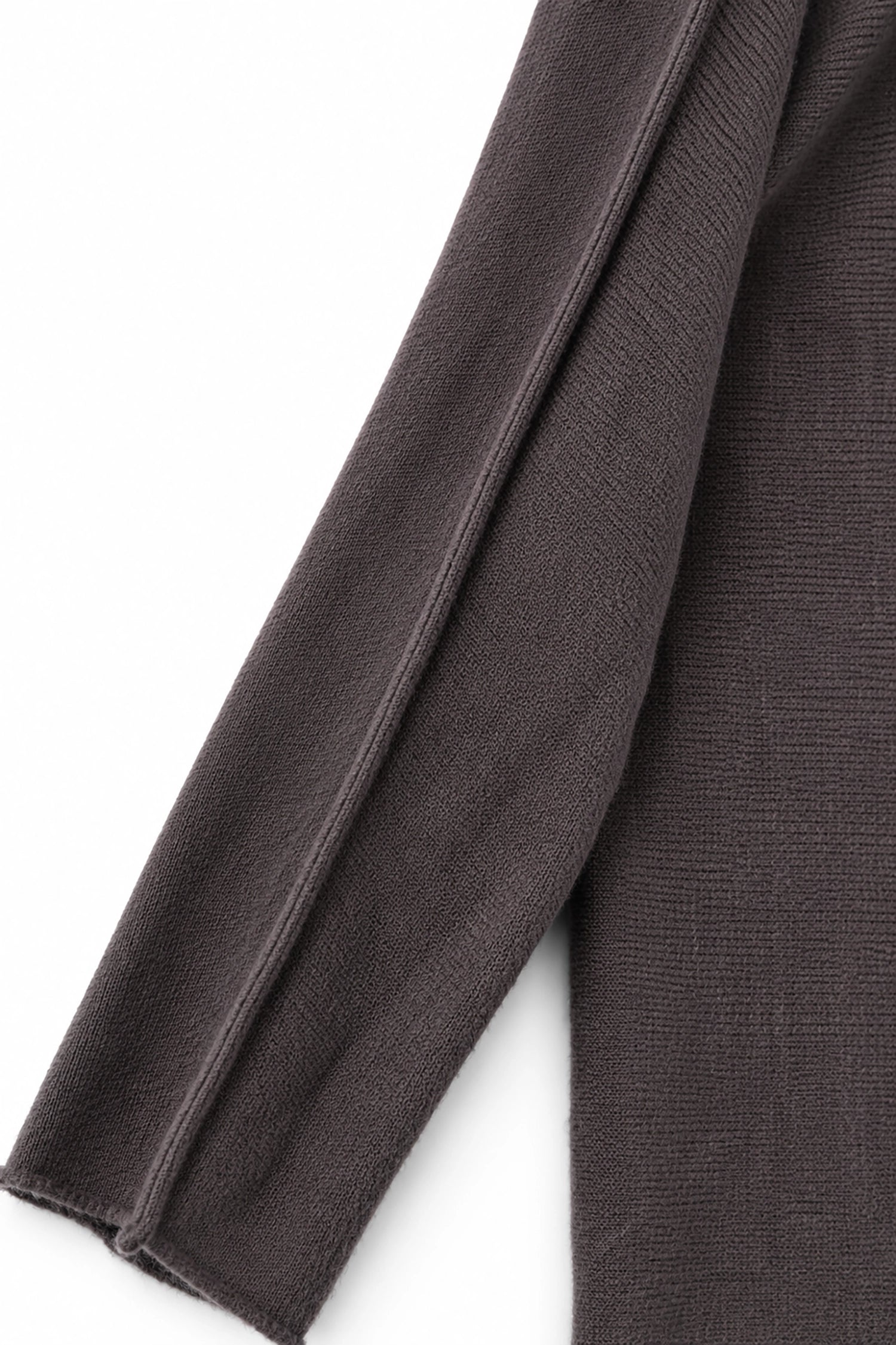 Close-up of brown fabric on a white background