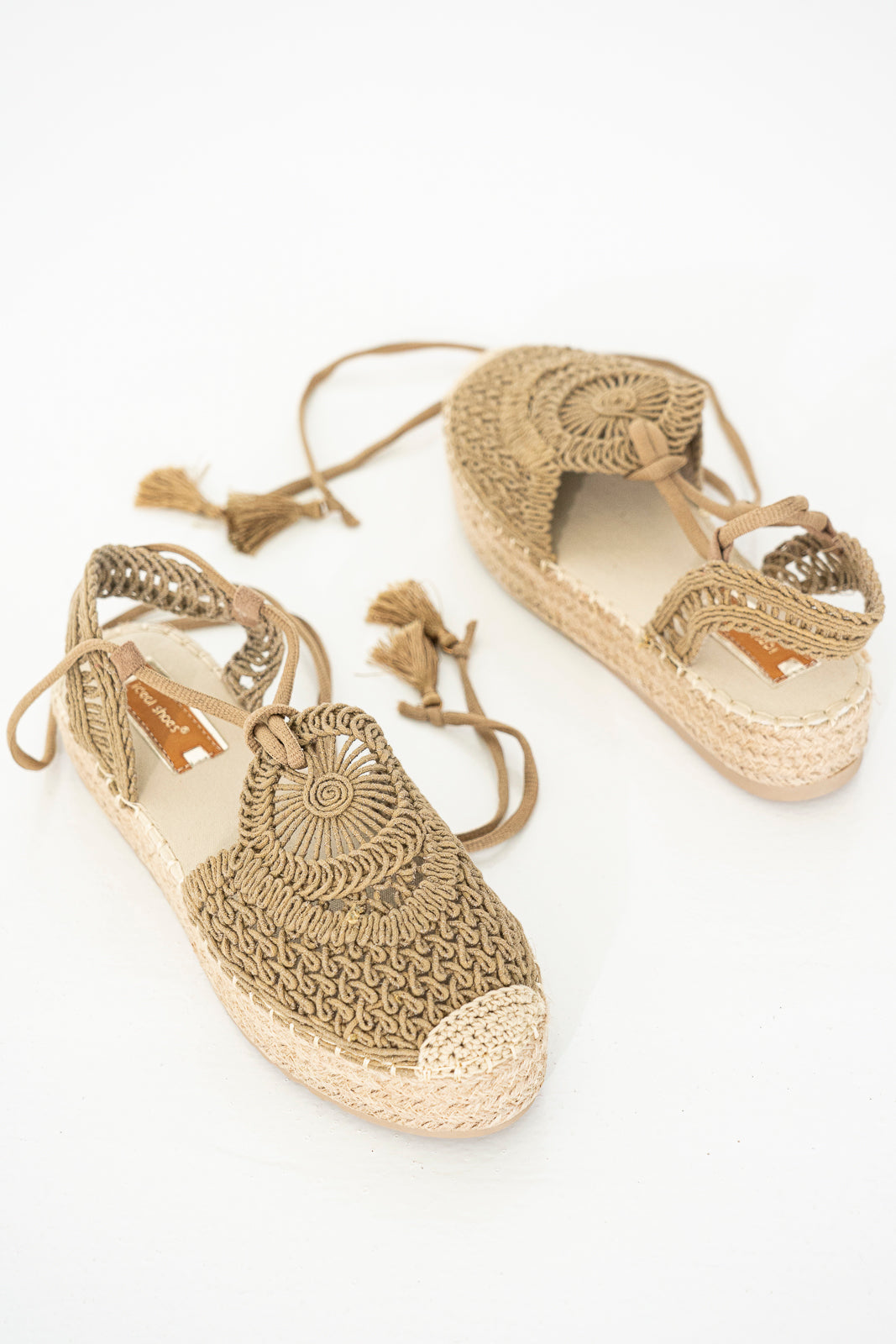 Taupe Tassel Espadrille