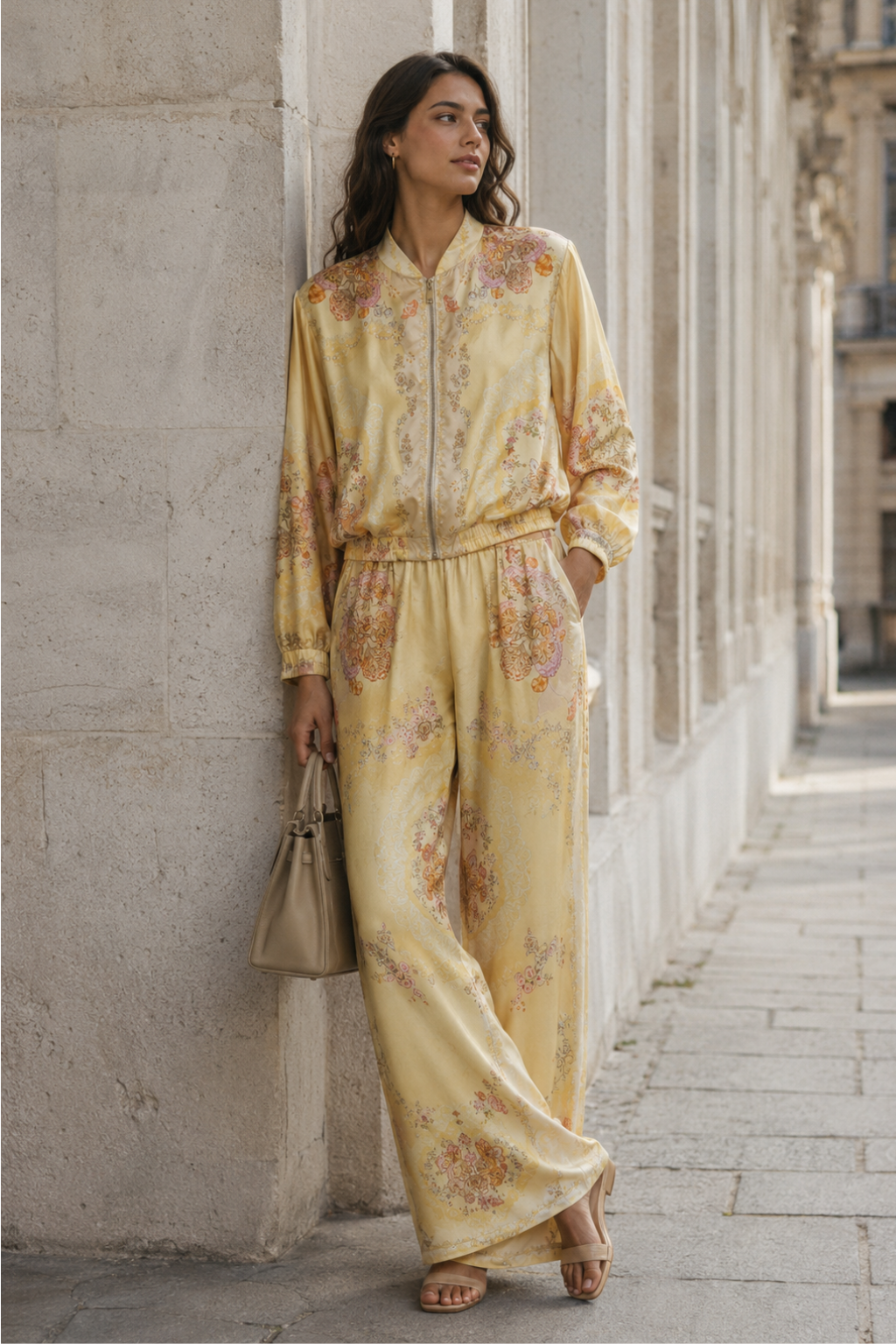 Yellow Amelia Bomber Jacket
