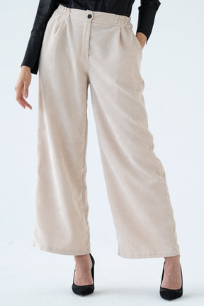 Cream Corduroy Pants