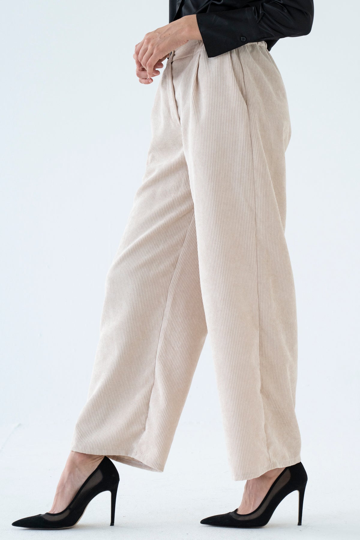 Cream Corduroy Pants