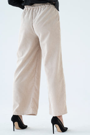 Cream Corduroy Pants