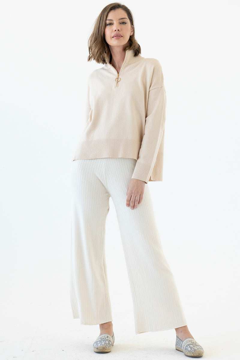 Cream Katy Knit Pants