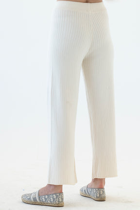 Cream Katy Knit Pants