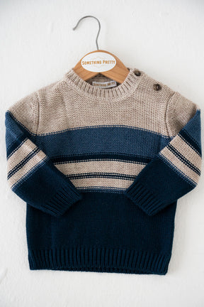 Blue Striped Knit