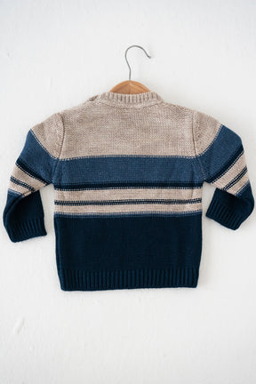 Blue Striped Knit