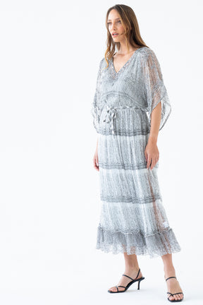 Grey Natz Beaded Dress