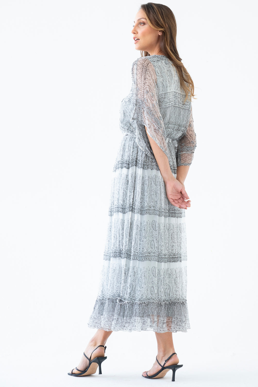 Grey Natz Beaded Dress