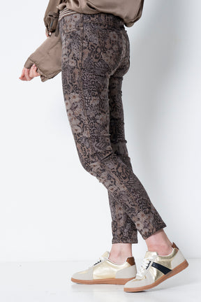 Taupe Snake Reversible Joggers