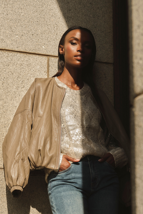 Mocha Pleather Jacket