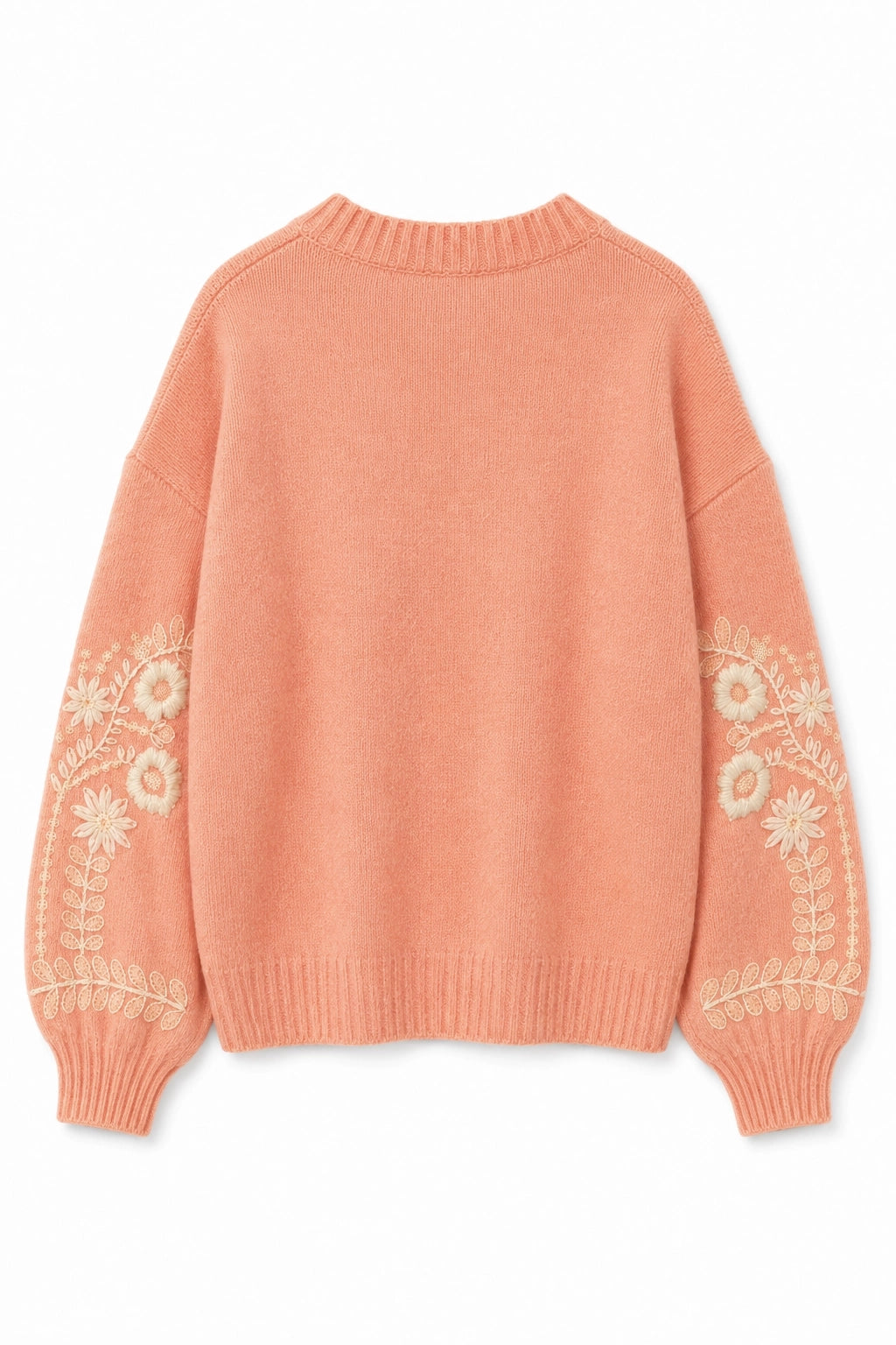 Apricot Detailed Sleeve Jumper, knitwear jumper from Something Pretty, alternative view