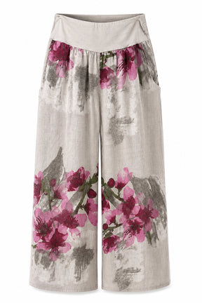 Beige_Floral_Linen_Wide_Leg_Pant_front_somethingpretty