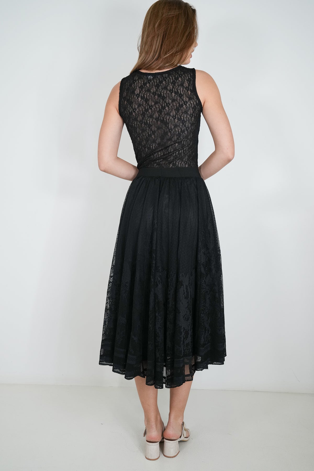 Black Lace Natalie Skirt