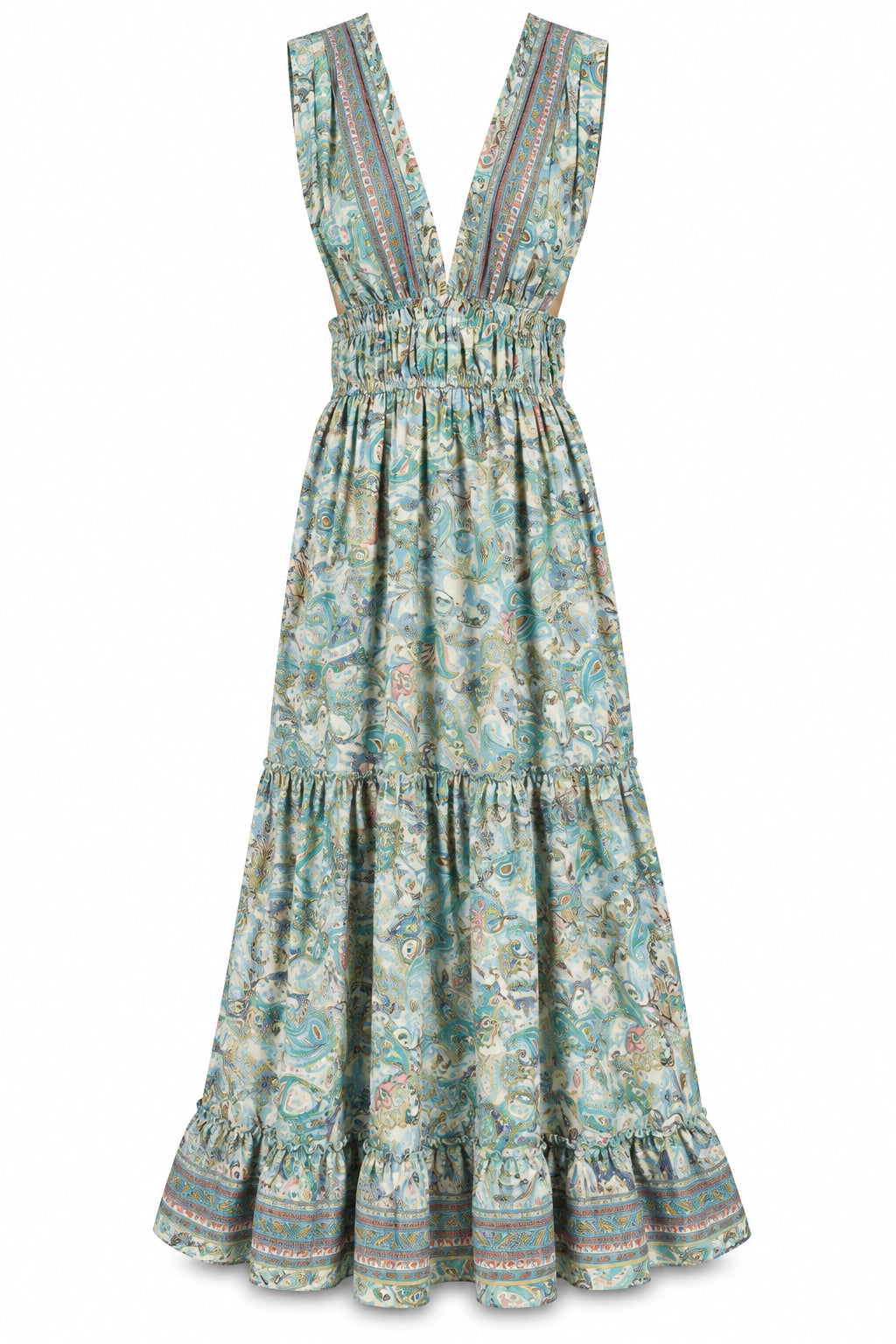 Blue and Aqua Terry Dress