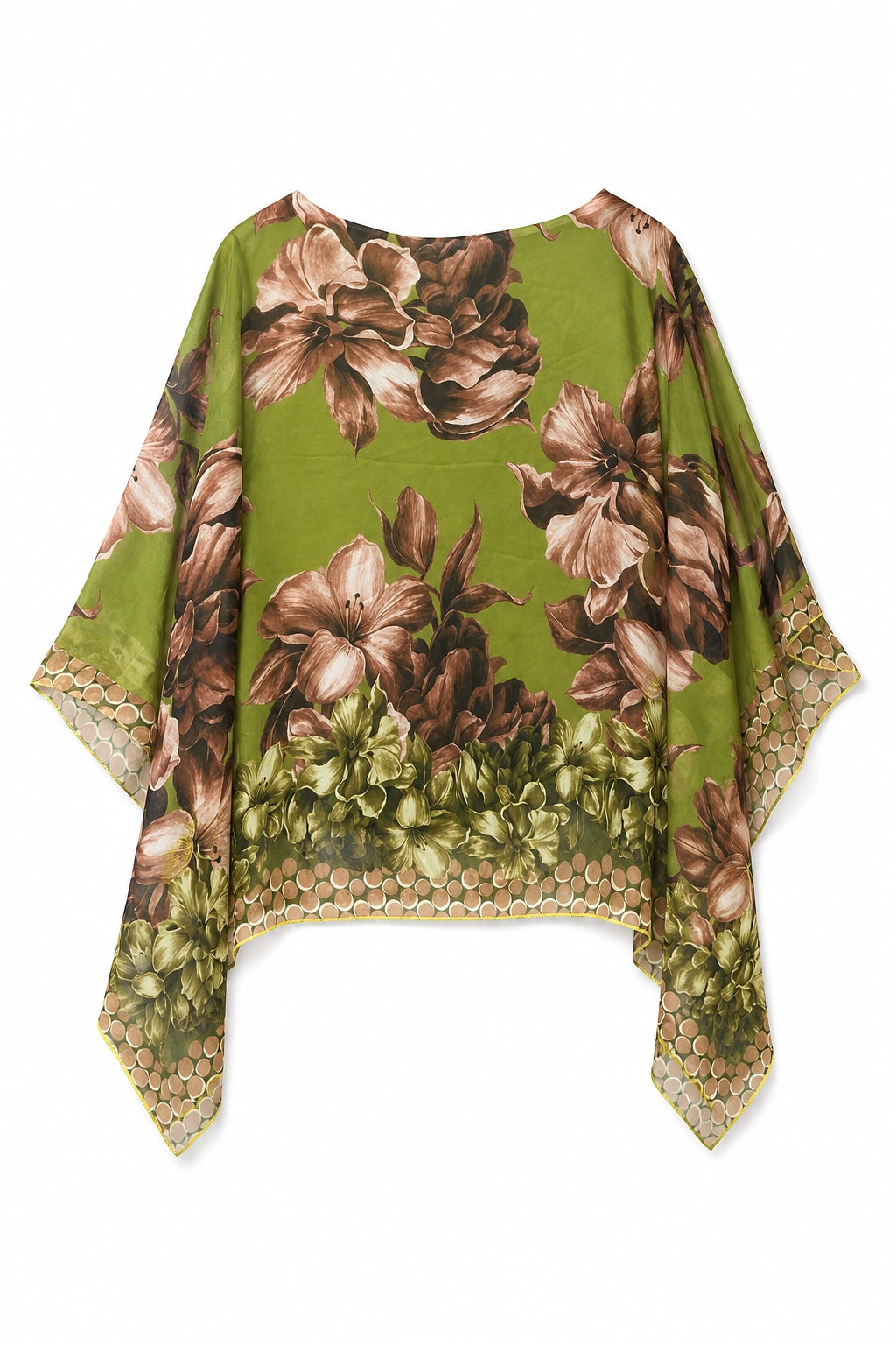 Chartreuse Bella Silk Poncho