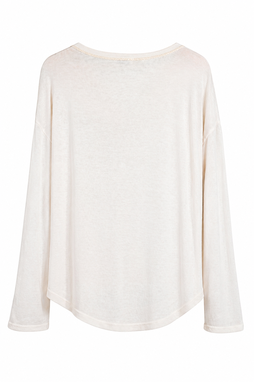 Cream Glam Knit Top