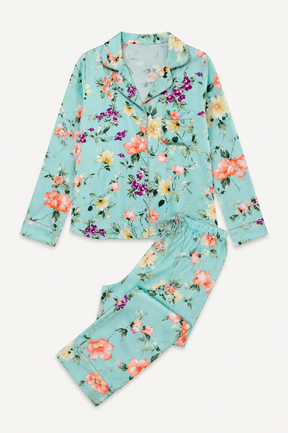 Mint Plum Butter Floral Long Sleeve PJ