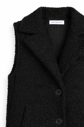Black Teddy Gilet