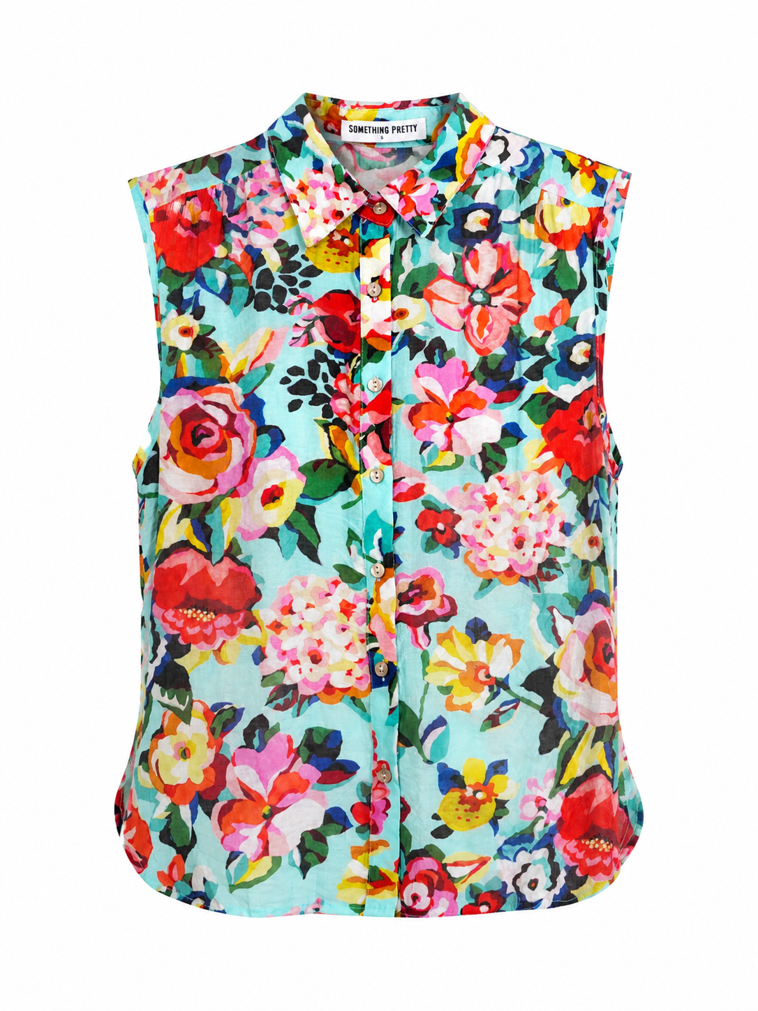 Tropical Sleeveless Shirt