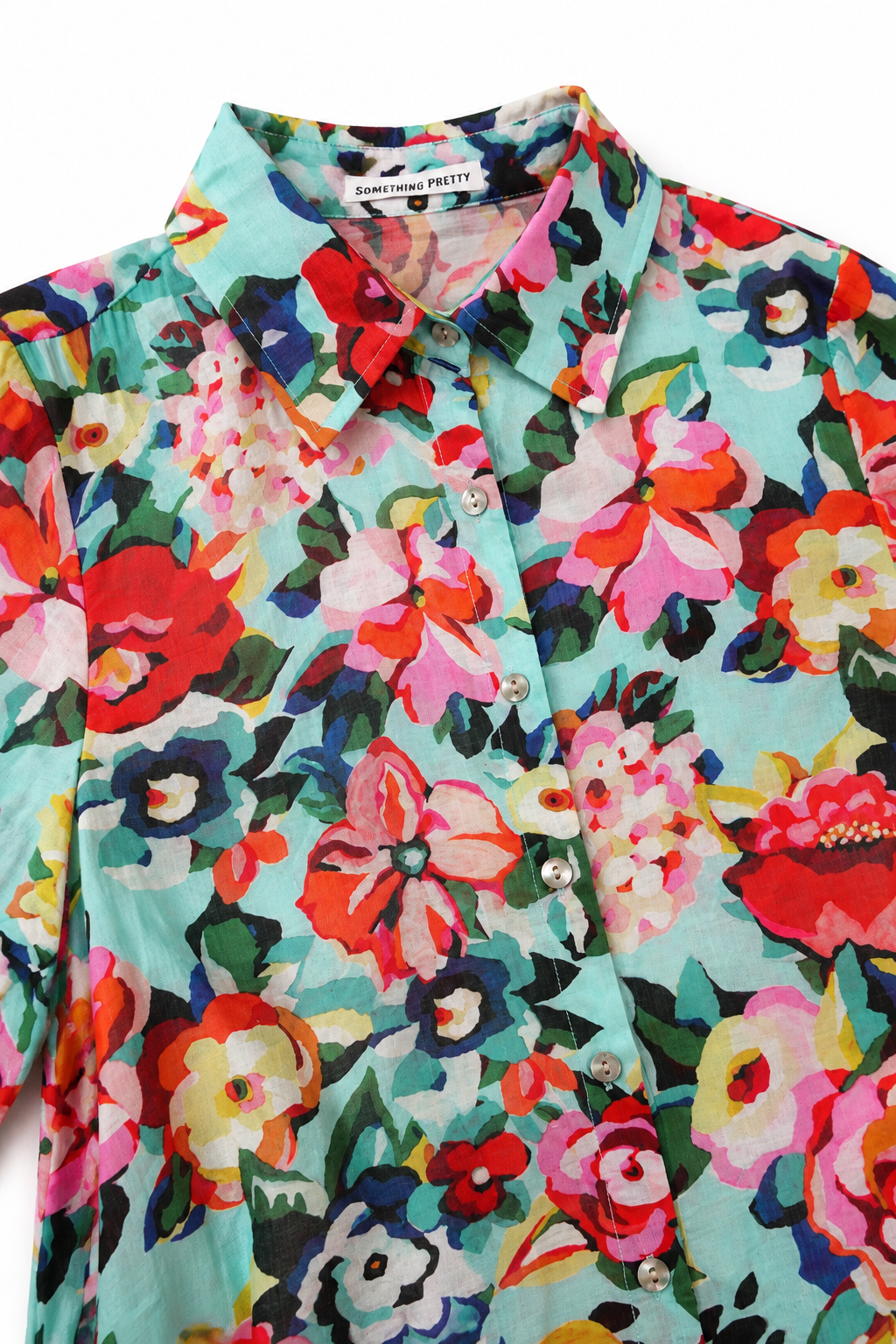Tropical Shirt Dress