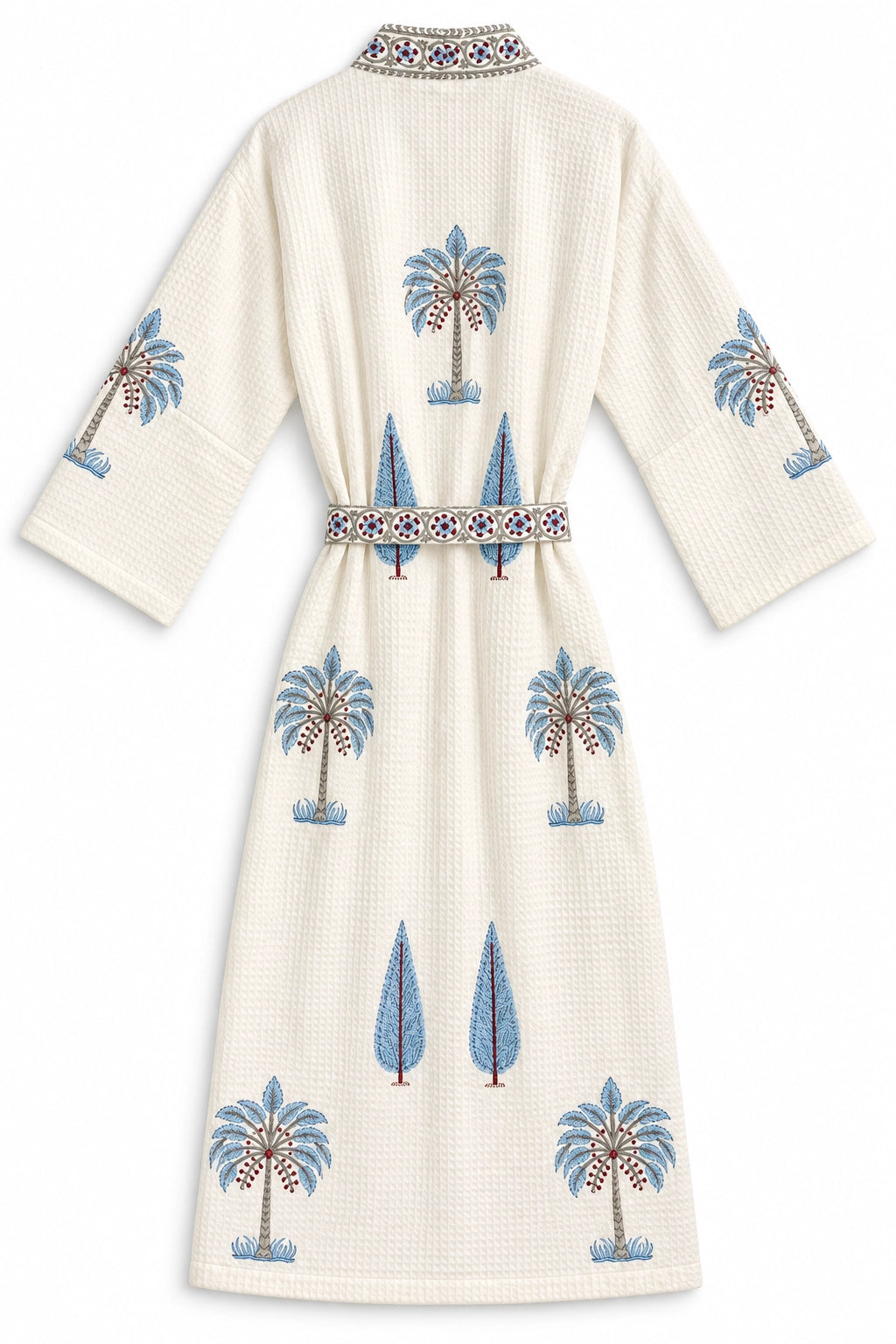 Blue Printed Cotton Gown
