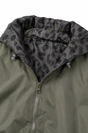 Khaki Animal Print Reversible Raincoat