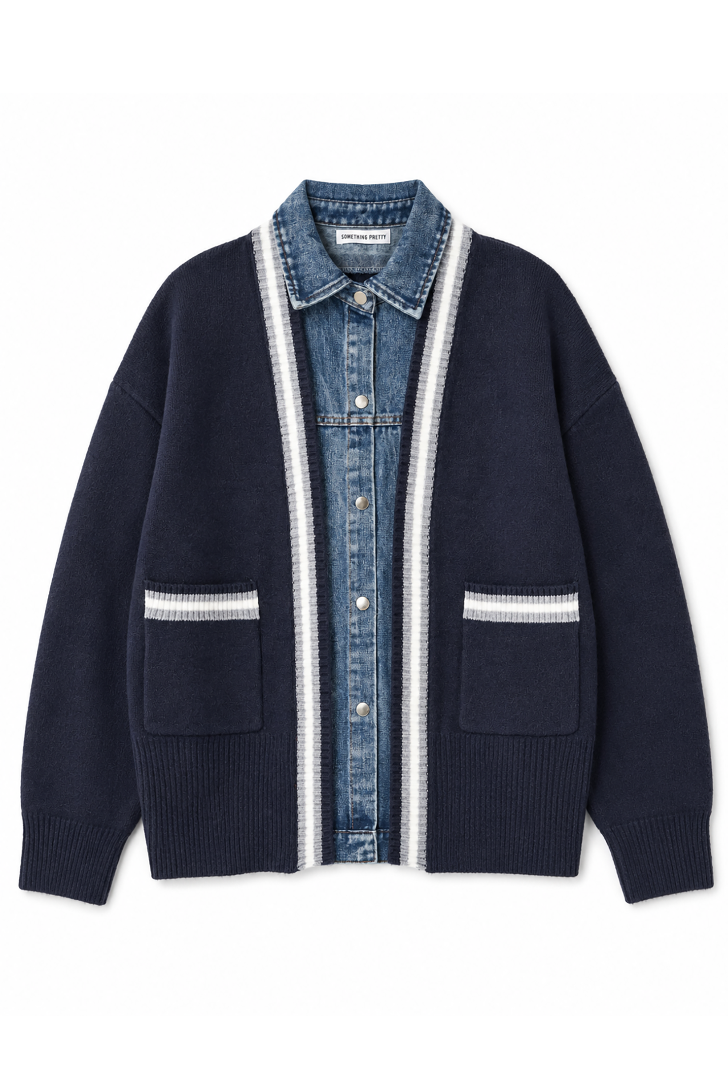 Ink Denim Cardigan