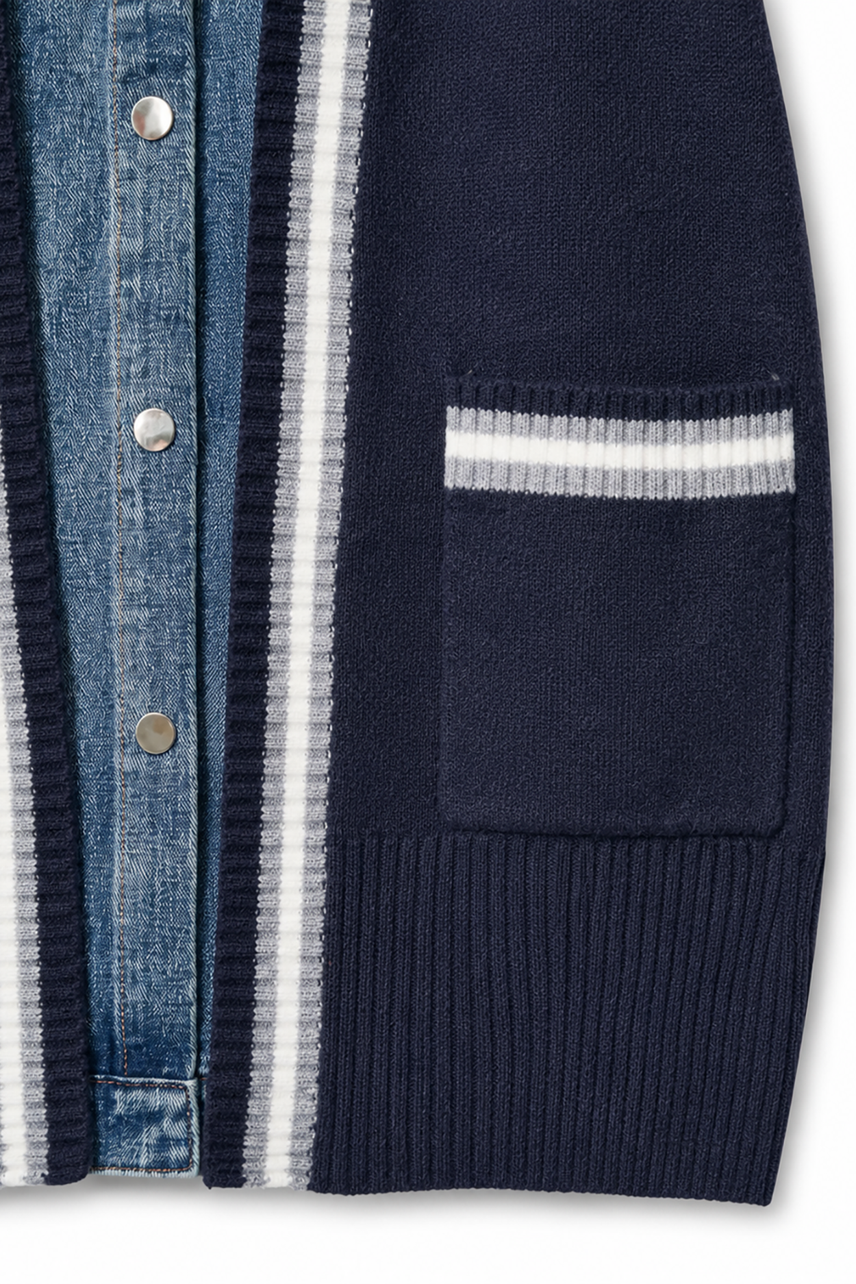 Ink Denim Cardigan