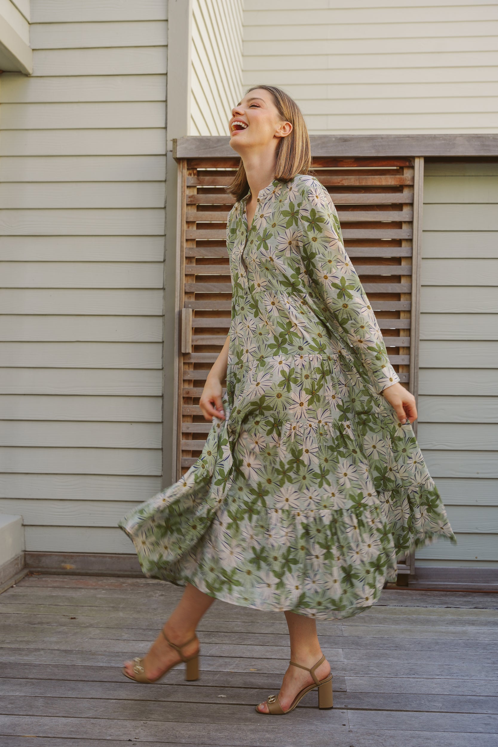 Green Daisy Dress