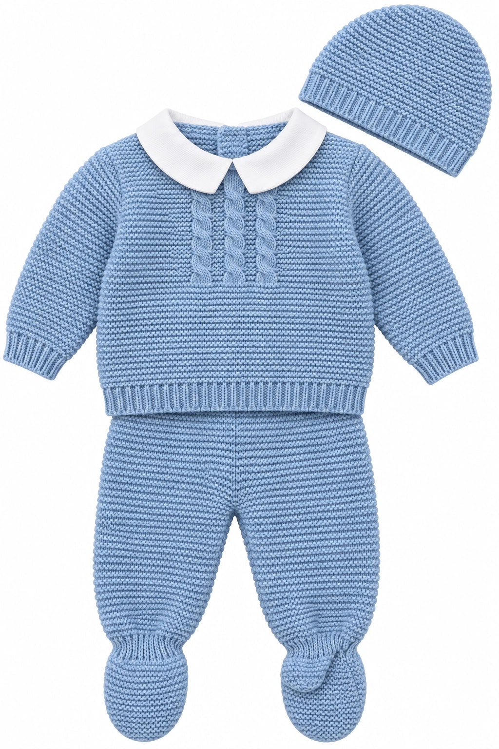 Dusty Blue Knit Set