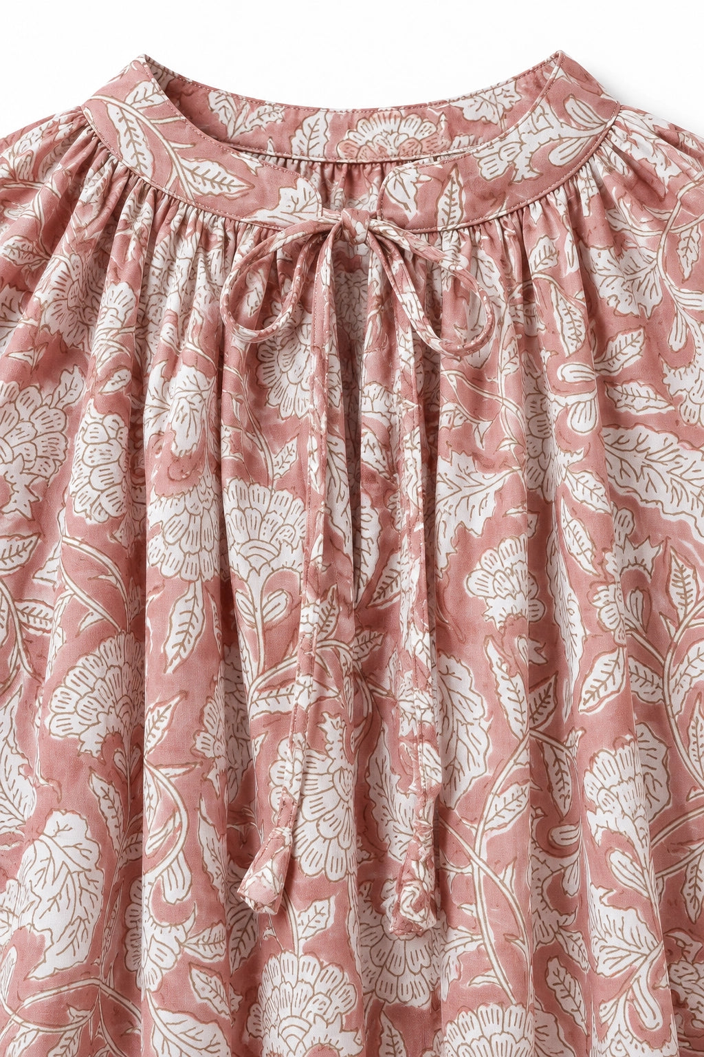 Blush Printed Cotton Blouse